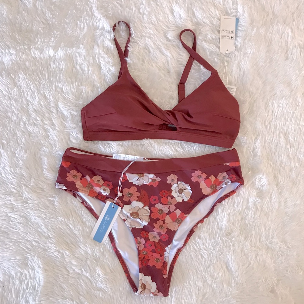 Cupshe Bikini - NWT - Top Sz.L, Bottom Sz.XL